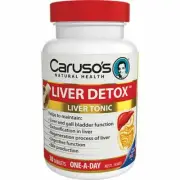 CARUSO'S LIVER DETOX 30 TABLETS DETOXIFICATION IN LIVER GALL BLADDER CARUSOS