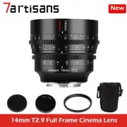 7artisans 14mm T2.9 Full Frame Cinema Lens for Canon Nikon Sony L-Mount Camera