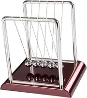 BESPORTBLE Newton Pendulum Ball with Decorative Bumper Ball for Home and Office Medium Desktop Ornament Physics Demonstration Unique Swinging Design