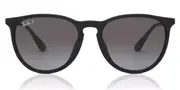 Ray-Ban RB4171F Erika Asian Fit Polarized 622/T3 Women’s Sunglasses Black Size 54