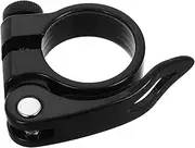 Bike Accessory Quick Release Seatpost Clamp Aluminum Clamp for Road Secure Locking Multi Selection