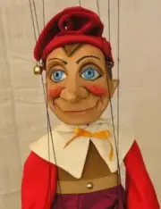 PINOCCHIO - wooden marionette, 16 inches tall, handmade from CZECH REPUBLIC