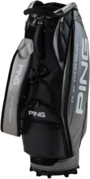 PING Golf Men's Caddy Bag SOFT PU 9.5 x 47 inch 3.2kg Gunmetal CB-U2502