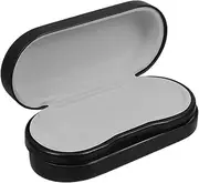 JECOMPRIS Hidden Storage Box Pill Boxes Eyeglass Holder Glasses Sunglass Cases Eyeglass Organizer Case Holder Double Eyewear Case Eyeglass Case Double Eyewear Holder Black Pu Leather