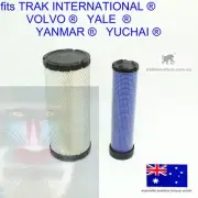 for Inner Outer Air Cleaner Filter TRAK INTERNATIONAL VOLVO YALE YANMAR YUCHAI