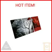 Wieco Art The Cloud Tree 3 Panels Modern Canvas Wall Art Prints Artwork Abstract