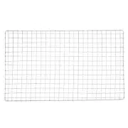 2pcs Square BBQ Grill Net 9.1"x15" Galvanized Iron Barbecue Mesh Mat