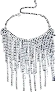 [Generic] Boho Rhinestone Ankle chain Drop Tassel Crystal Dangle Anklet chain-Trendy Anklet chain