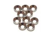 M3 Countersunk Washers - Titanium Finish, Aluminium Washer PACK OF 10 - Exp Post