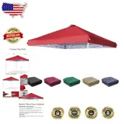 Heavy Duty Red 12x12 Canopy Cover with Air Vents - UV Protected & Waterproof
