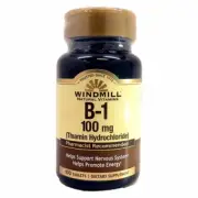 Vitamin B-1 100 Tabs 100mg by Windmill Health