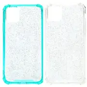 Claire's iPhone 12 Mini Glitter Protective Phone Case. CHOOSE COLOR - Clear/Mint