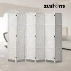 ZUNI 6 Panel Room Divider Privacy Screen Partition Foldable Natural