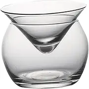 FytStycale 1 Spherical Triangular Interlayer Cocktail Beverage Drinking Stand Mixology Martinis for, S