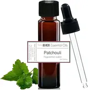 purelyBlack 100% Pure Patchouli Oil For Perfume, Incense, Diffuser, Skin Care. Natural Aromatherapy Essential Oils EO [ Pogostemon cablin ] 10ml