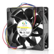 Dual Ball Bearings High Speed Durable Mini 4Pin DC 12V 2.7A 6000 RPM Cooling Fan