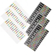OFFSCH Guitar Chord Stickers Set 6pcs Fretboard Decals Sweat Easy Peel for Learning Guitar