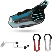 Motorcycle Bluetooth Headset X1,2 Riders Motorbike Helmet Intercom with CVC Noise Cancellation Stereo Music IPX6 Waterproof X1PRO Support HiFi (X1PRO for Half Helmet)