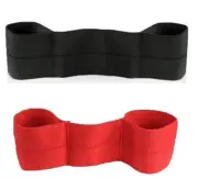 2 PCS WEIGHT LIFTING BENCH PRESS SLING SHORT 2-PLY SUPER HEAVY BELTS COLOR BLACK