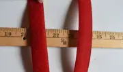 DARK RED HOOK & LOOP SEW-ON TAPES 1 " WIDE BY THE YARD