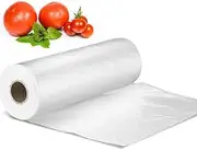 Plastic Produce Bag Roll 12" x 16", 350 Bags/Roll, Transparent, Food Grade, Multi-Use