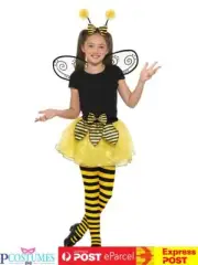 Bumble Bee Costume Animal Book Week Skirt Wings Headband Girls Costume