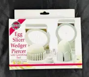 Norpro Egg Slicer Multi Functional , Wedger, Piercer and Garnish Tool Stainless
