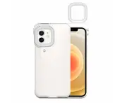 Mobile Protective Phone Case with Selfie Light - iPhone 11- White