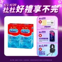 在飛比找Yahoo奇摩購物中心優惠-【Durex杜蕾斯】 薄型裝保險套12入x2盒（共24入）