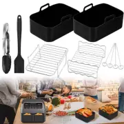 Air Fryer Accessories Silicone Liner & Rack for Ninja a pair AF300UK 10x AF400UK