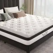 Royal Sleep Queen Size Bed Mattress Memory Foam Bonnell Spring Medium Firm 21cm