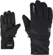 [Ziener] Karoi Women's Ski Gloves, Winter Sports, Primaloft, Windproof, Very Warm, Black, 7.5