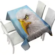 Wild Animal Art Paintings Eagle Head Tablecloth