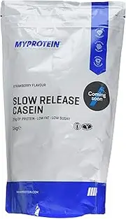 MY PROTEIN Micellar Casein Milk Protein Supplement, 1 kg, Strawberry