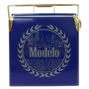 Koolatron Chest Cooler 14 qt. Capacity Stainless Steel w/ Bottle Opener Blue