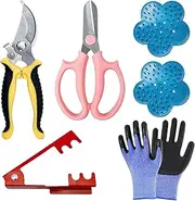 Kehail Floral Toolkit,Rose Thorn Remover Tool, Garden Pruning Shears Scissors Kit, Florist's Toolkit,Use for Florist Supplies (Toolkit)