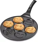 Pancake Pan Nonstick Griddle Pancake Maker Mini Pancake and 7 Smiling Face Cups