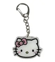 Sanrio Hello Kitty Acrylic Double Sided Keychain Key Ring Bag Charm Jewelry Pink