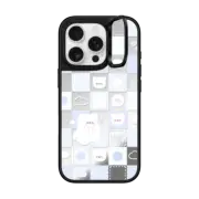 iPhone 16 Pro Mirror Ring Stand Case MagSafe Compatible good day mochi checkers by sleepydaze