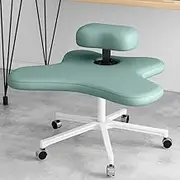 Kneeling Office Chair, Meditation Chair, Ergonomic Height Adjustable Office Stool, Cross Legged Chair with Wheels