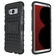 Bakeey?&bdquo;? 2 in 1 Armor Kickstand TPU + PC Case for Samsung Galaxy S8 23 GREEN