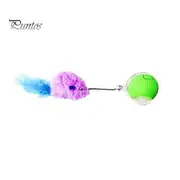 Interactive Rolling Ball Cat Toy Electric Self-Moving Ball Toy with Plush Mouse Tail Motion Activated Smart Ball with Sound for Indoor Pets
