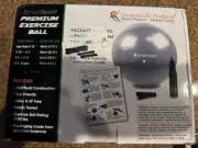 NEW SmarterLife Exercise Ball Black 75 cm / 29.5"