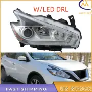 For Nissan Murano 2015-2016 Chrome Housing LED DRL Headlight Halogen Right Lamp