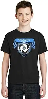 Outerstuff Charlotte FC Youth Boys Size Scarf N Ball Team Logo T-Shirt