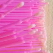 Dental Micro Applicator Brush Disposable Makeup Eyelash Brushes Tips Lot Pink
