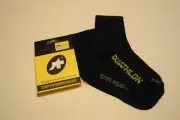 Assos Duathlon Socks Europe Size 35-38 Black 1 Pair Made In Italy New