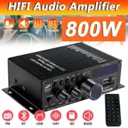 ALLEK 800W Bluetooth Mini HIFI Power Amplifier Audio Stereo Amp Receivers Remote