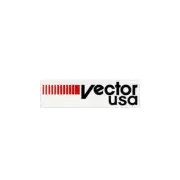 Vector - USA Large stripes plate decal - old school bmx