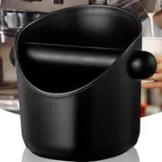 Box Tamper Tube Bin Black Bucket Coffee Waste Container Grinds Knock